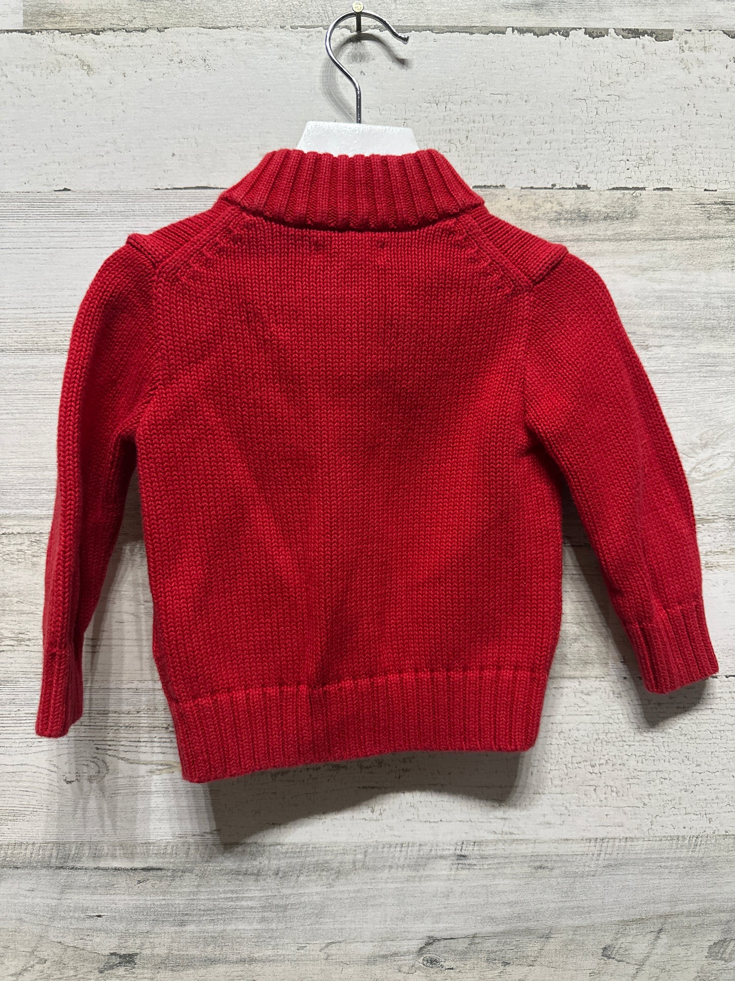 18m Ralph Lauren Polo Red Quarter Zip Sweater - Very Good Used Condition
