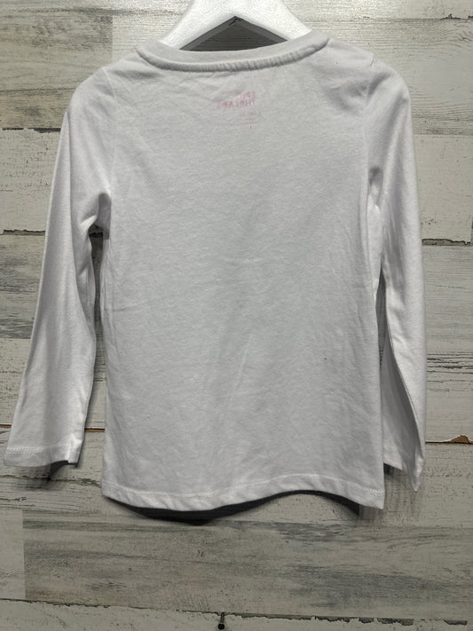 Girls Size 4t Epic Threads White Long Sleeve Shirt - Good Used Condition