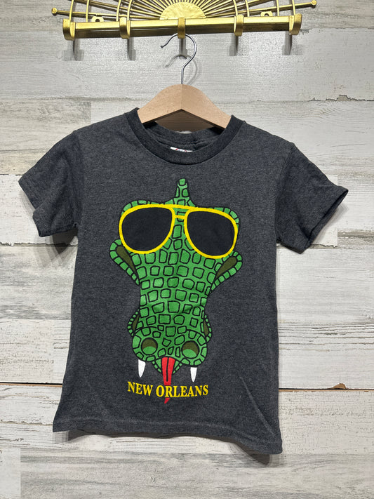 Boys Preowned Size XS Delta Brand New Orleans Gator Tee - Very Good Used Condition