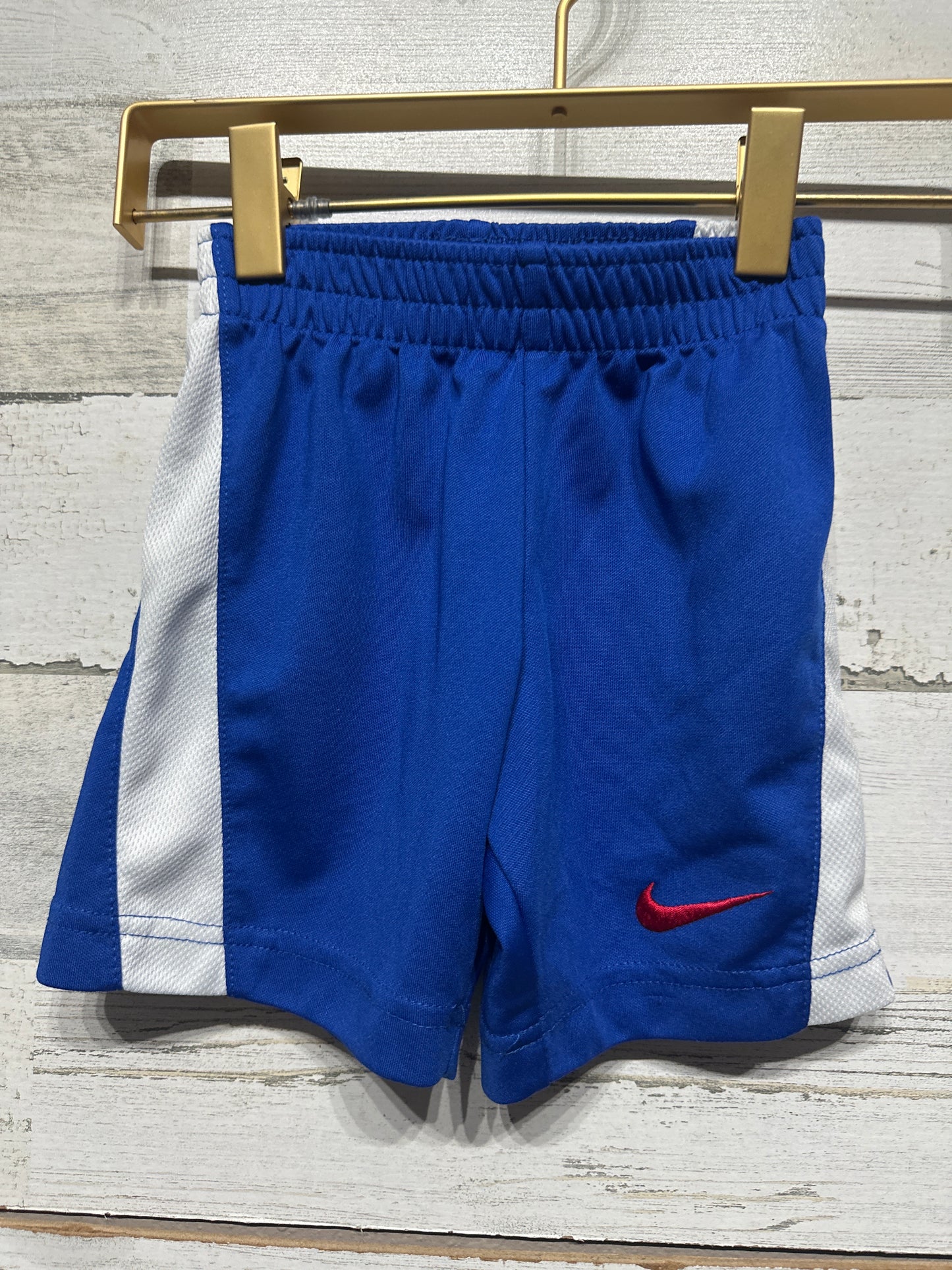 Boys Preowned Size 3t (Fits 2-3 years) Nike Blue Athletic Shorts - Good Used Condition