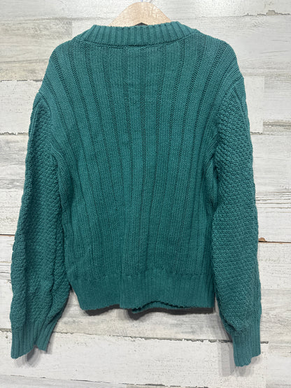 Girls Preowned Size 9/10 Abercrombie Kids Green Sweater - Very Good Used Condition