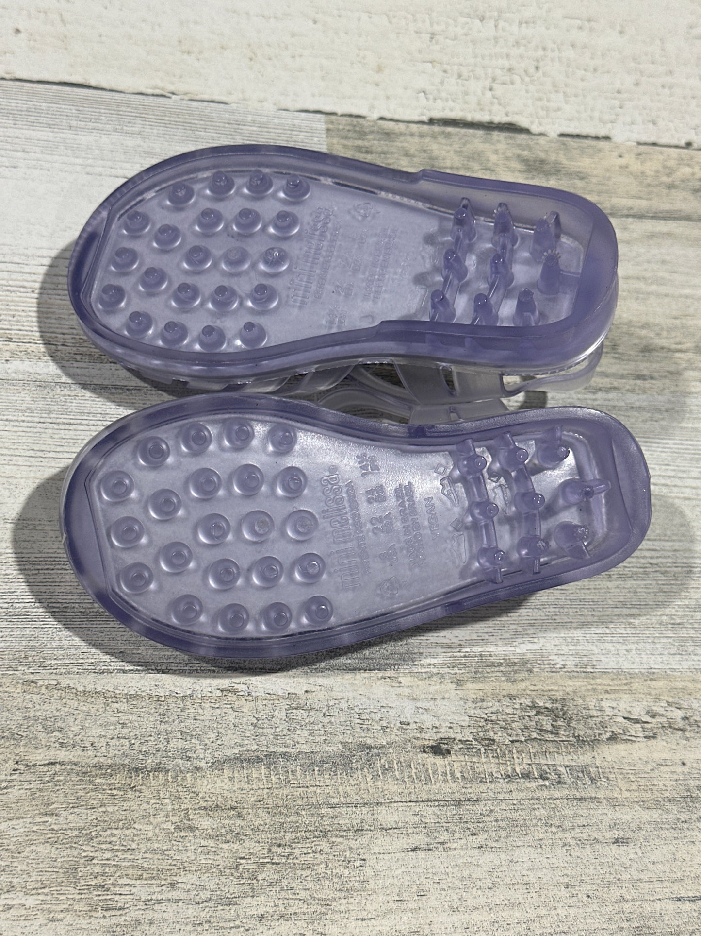 Mini Melissa Clear Jelly Sandals - Toddler Girls Size 8 - New Without Box