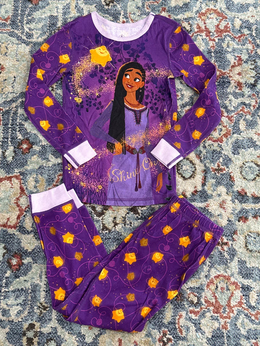 Disney Girls Size 6 WISH Pajama Set EUC