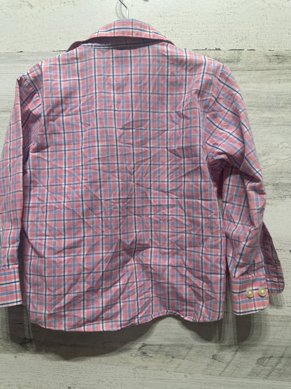 Boys Size 5 Class Club Plaid Button Up Shirt - Very Good Used Condition