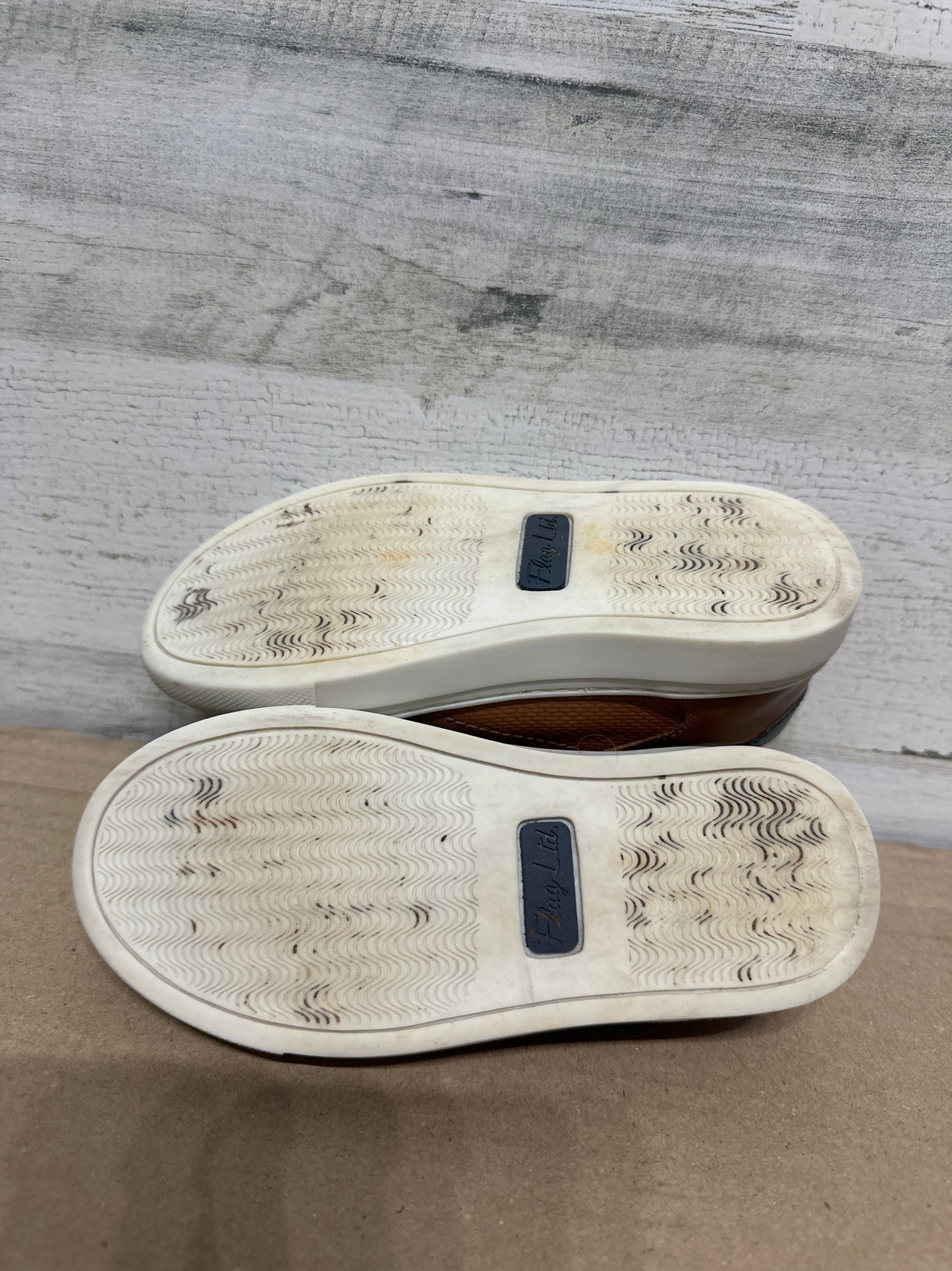 Size 12 (Little Kid) Flag LTD Brown Leather Shoes - Good Used Condition