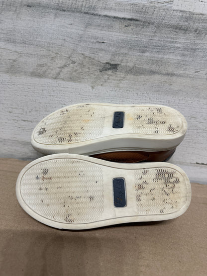 Size 12 (Little Kid) Flag LTD Brown Leather Shoes - Good Used Condition