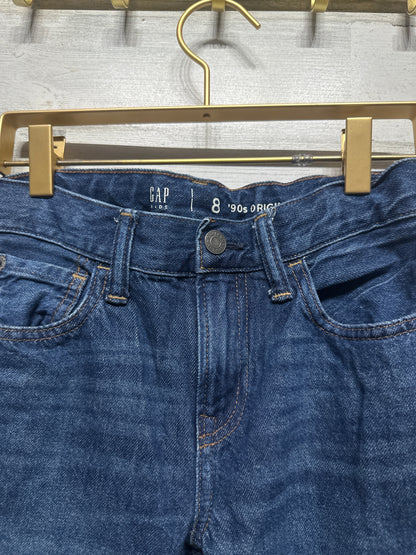 Boys Size 8 Gap 90s Original Straight Adjustable Waist Jeans - Very Good Used Condition