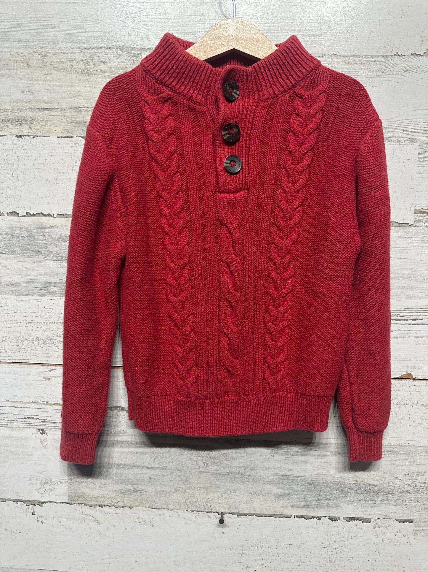 Boys Size 5-6 Kapital K Red Sweater - Good Used Condition