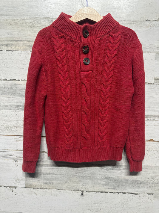 Boys Size 5-6 Kapital K Red Sweater - Good Used Condition