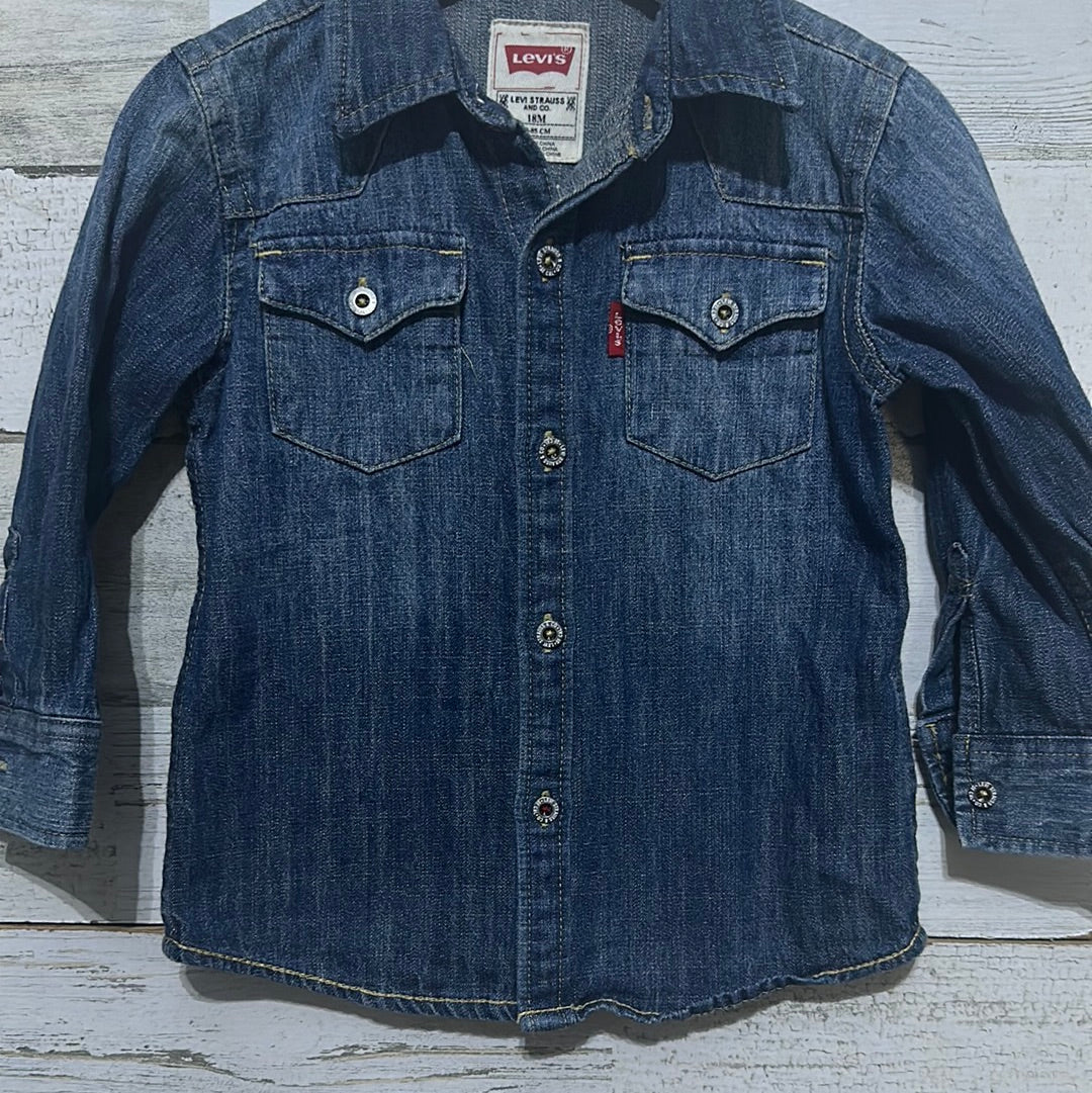 Size 18m Levi’s denim long sleeve button up shirt - very good used condition