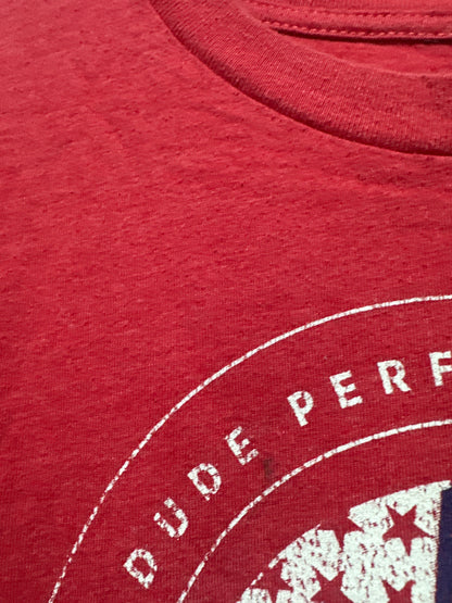 Boys Size Youth Medium 8 Dude Perfect Red Shirt - Play Condition*