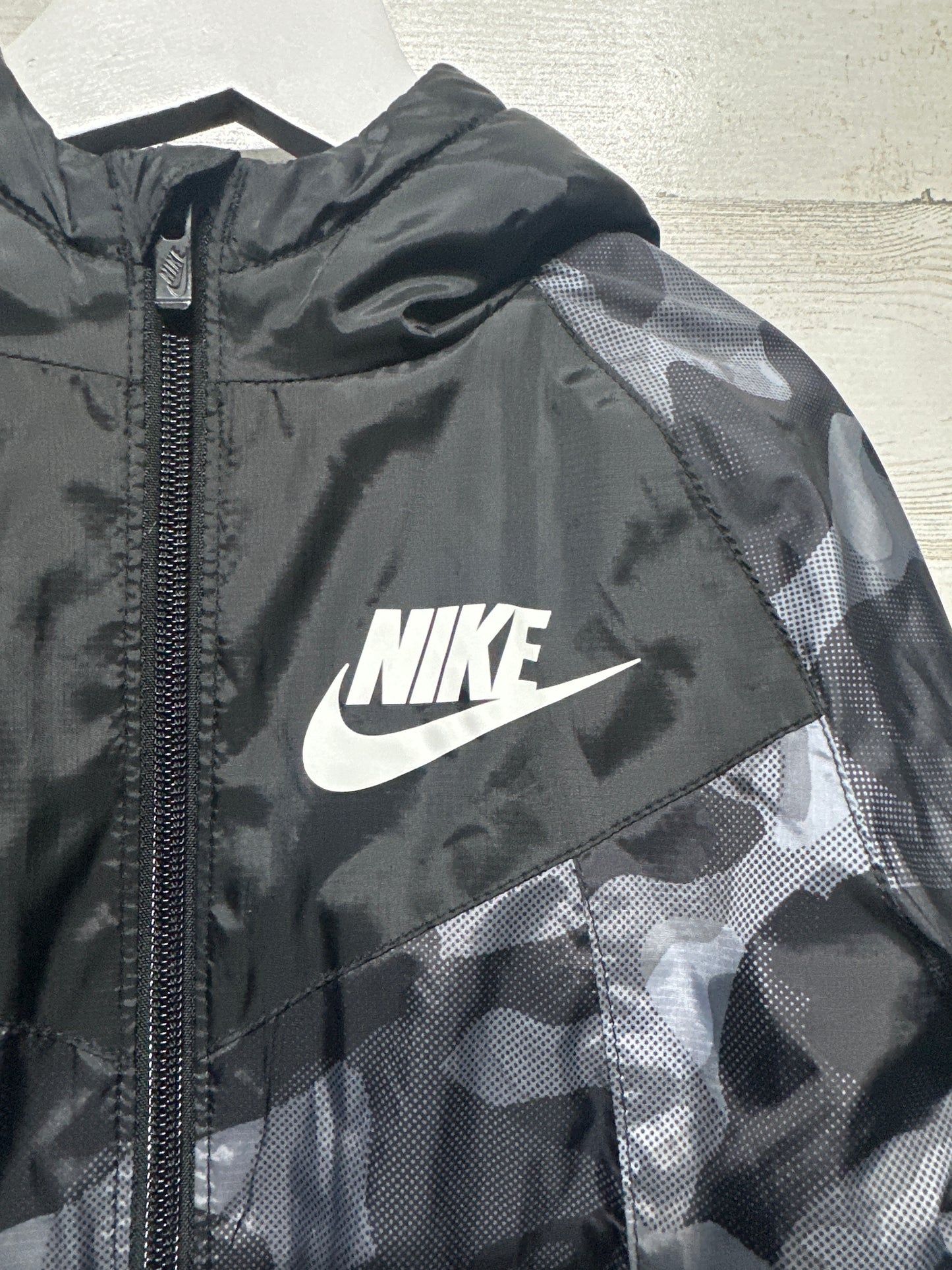 Nike Fleece Lined Full Zip Hooded Jacket Boys 4t (Fits 3-4 Yrs) VGUC