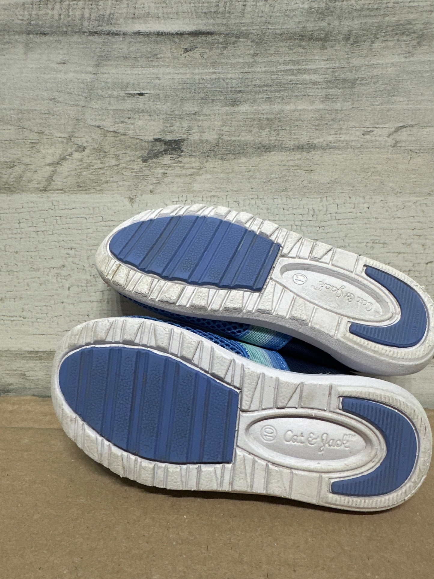 Size 10 (Toddler) Cat and Jack Blue Water Shoes Shoes  - Good Used Condition