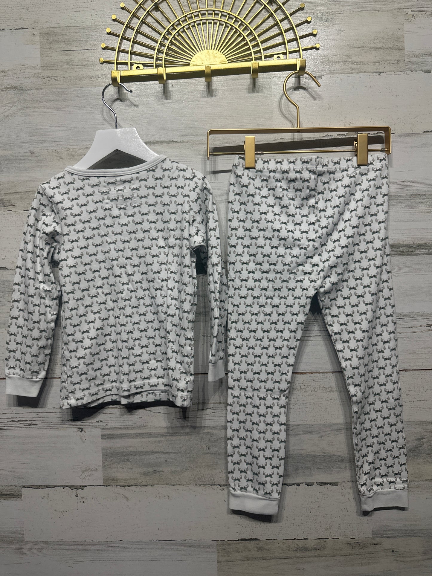 Boys Size 6 Lila and Hayes Antler Pima PJ Set - Very Good Used Condition