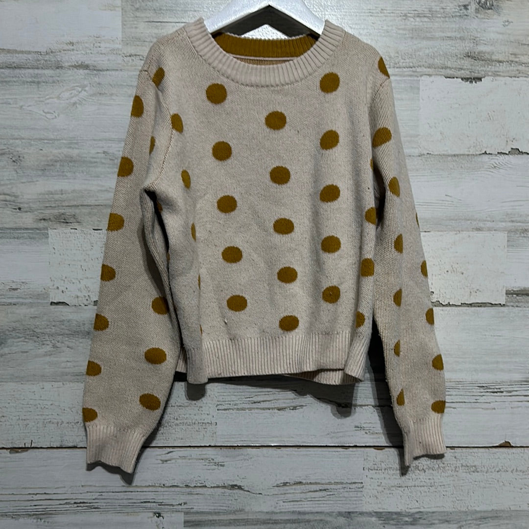 Girls Size Large Copper Key Polka Dotted Sweater - good used condition