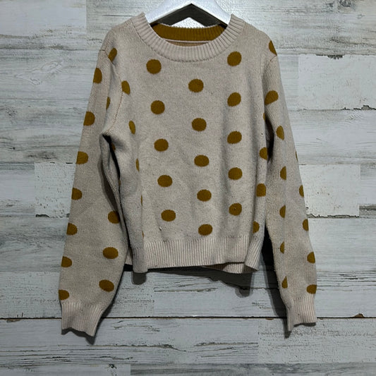 Girls Size Large Copper Key Polka Dotted Sweater - good used condition