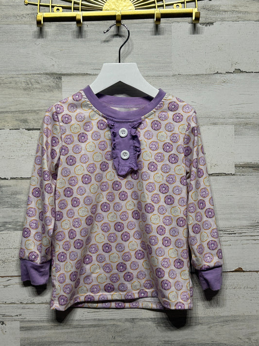 Girls Size 3t A Pinch Of Pink Donut Shirt - Good Used Condition