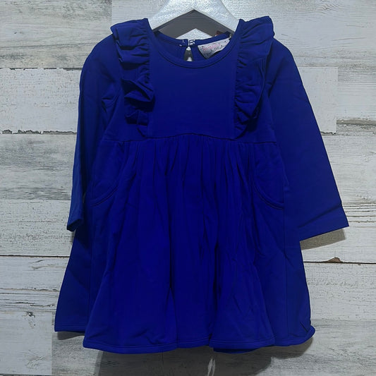 Girls Size 2t Serendipity royal blue ruffle dress - new with tags