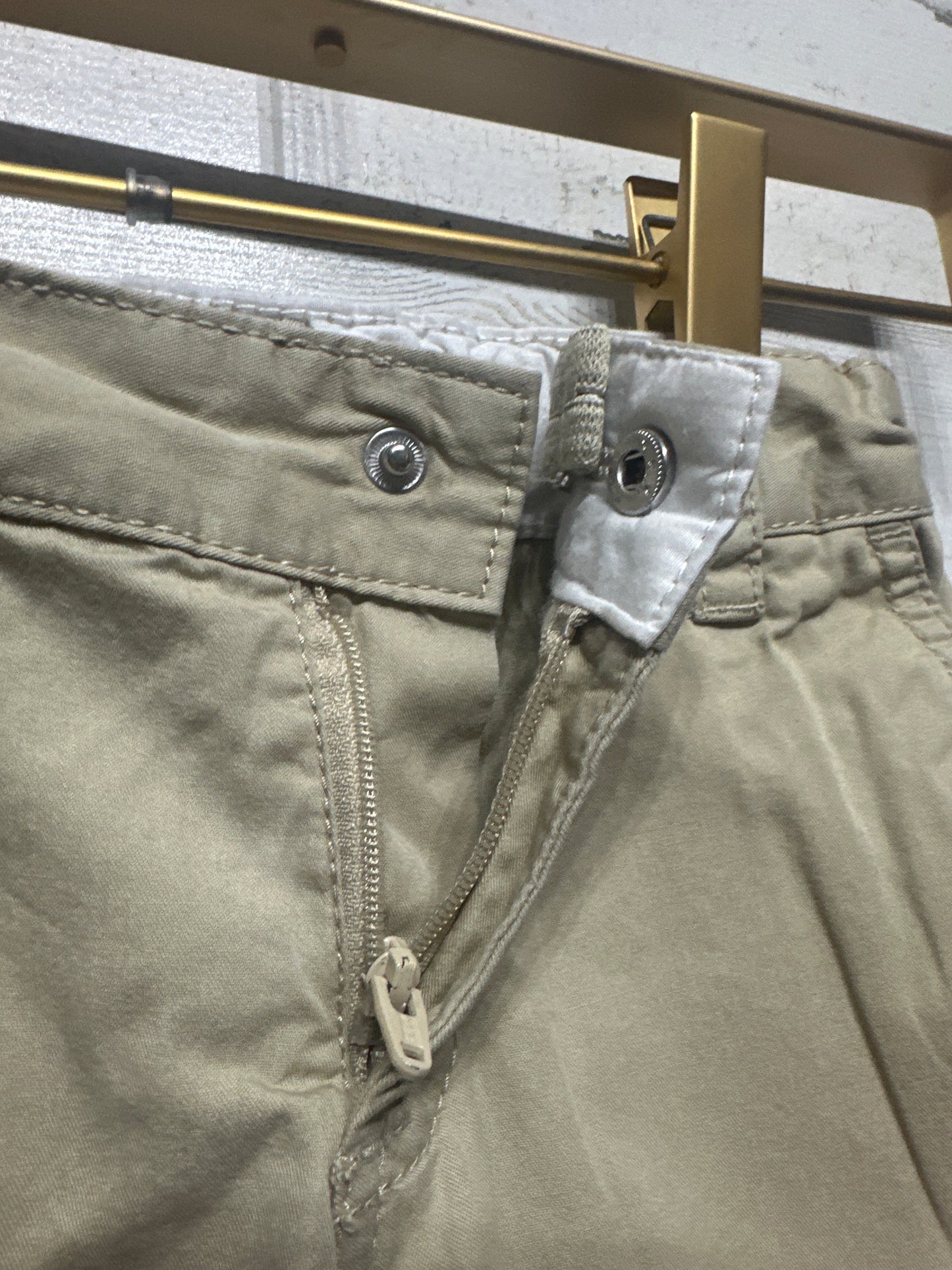 Size 4 Cat and Jack Khaki Adjustable Waist Shorts Lot (2 pair) - Good Used Condition