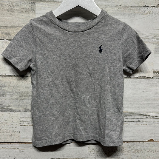 Boys Size 24m Ralph Lauren Grey T-Shirt - Good Used Condition
