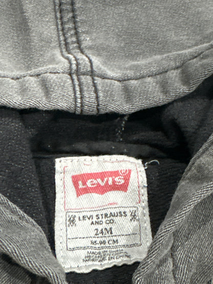 Levi’s Charcoal Jacket Boys Size 24m VGUC
