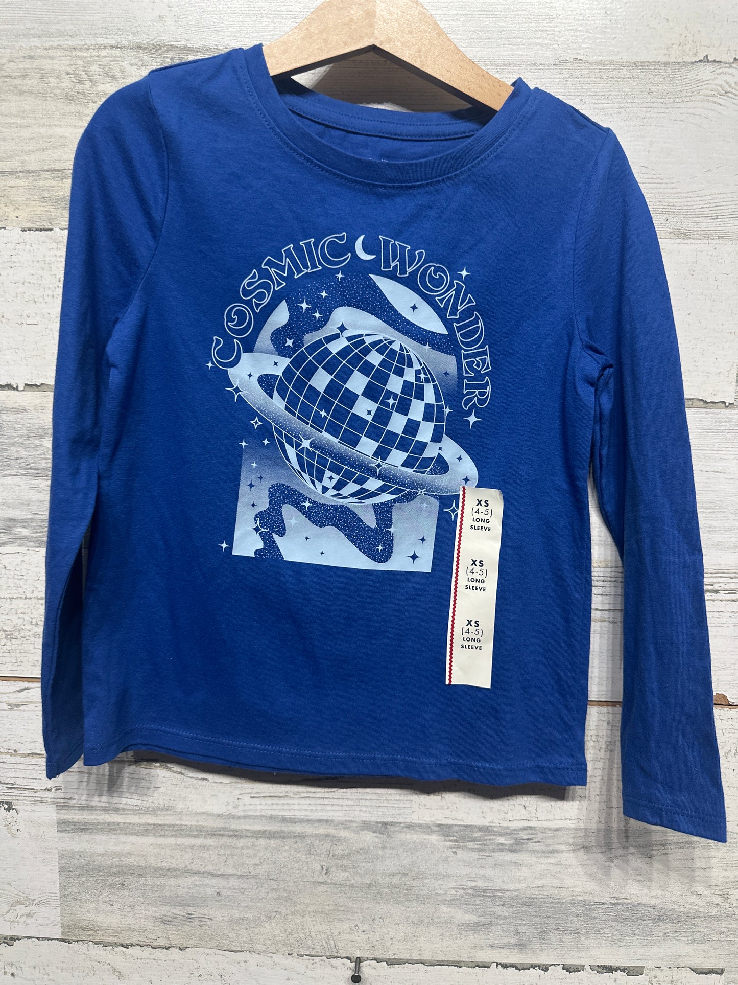 Cat & Jack Long Sleeve Shirt Boys XS 4-5 NWT