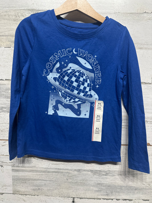 Cat & Jack Long Sleeve Shirt Boys XS 4-5 NWT