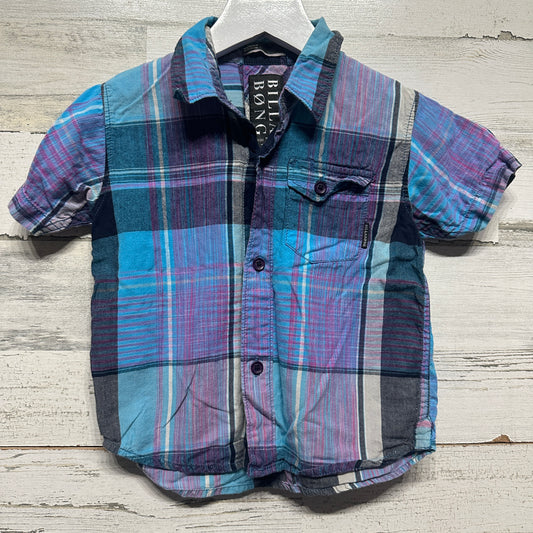 Boys Size 3t Billabong Plaid Shirt - Good Used Condition