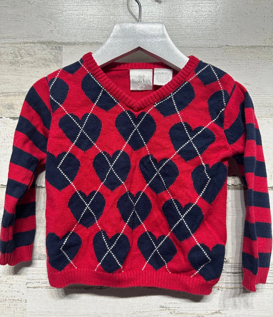 Girls Size 18m Koala Kids Heart Sweater - Good Used Condition