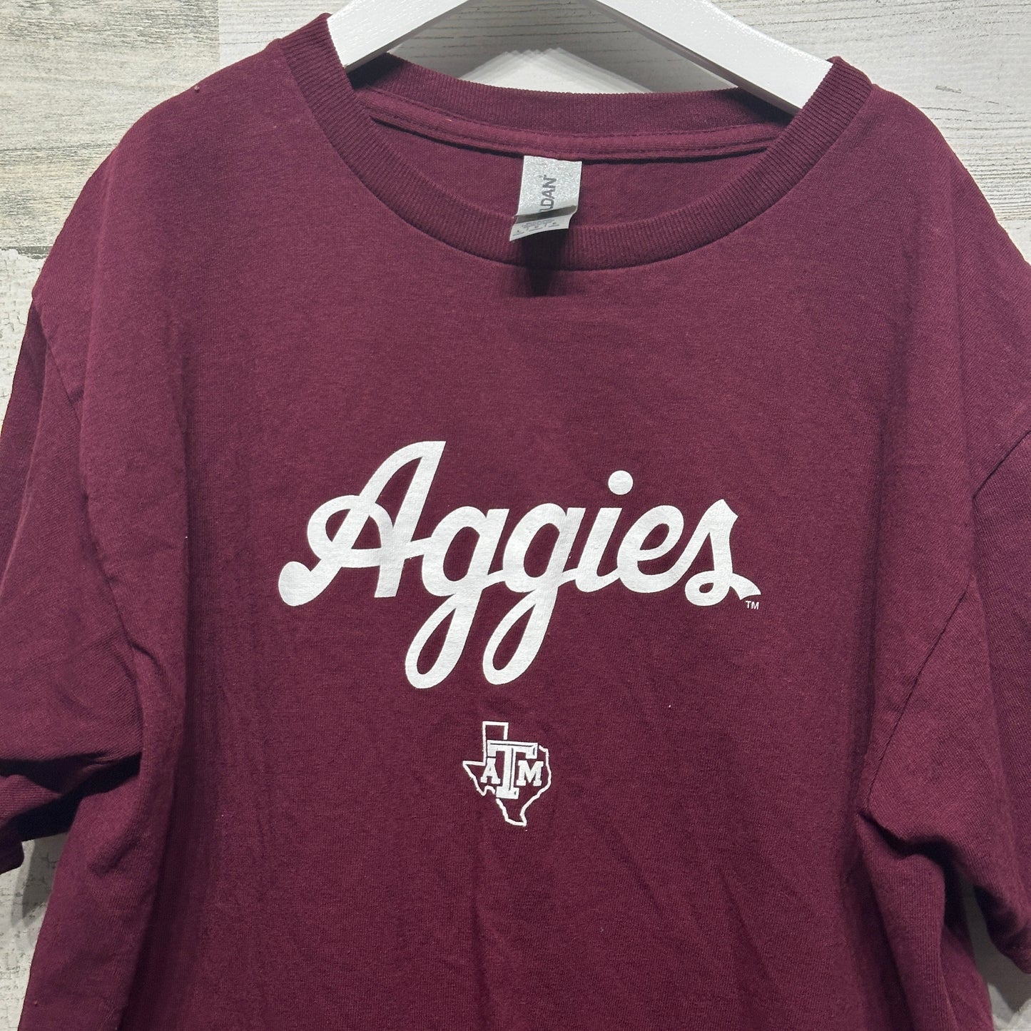 Boys Size Youth Large Aggies Texas ATM Tee - Good Used Condition