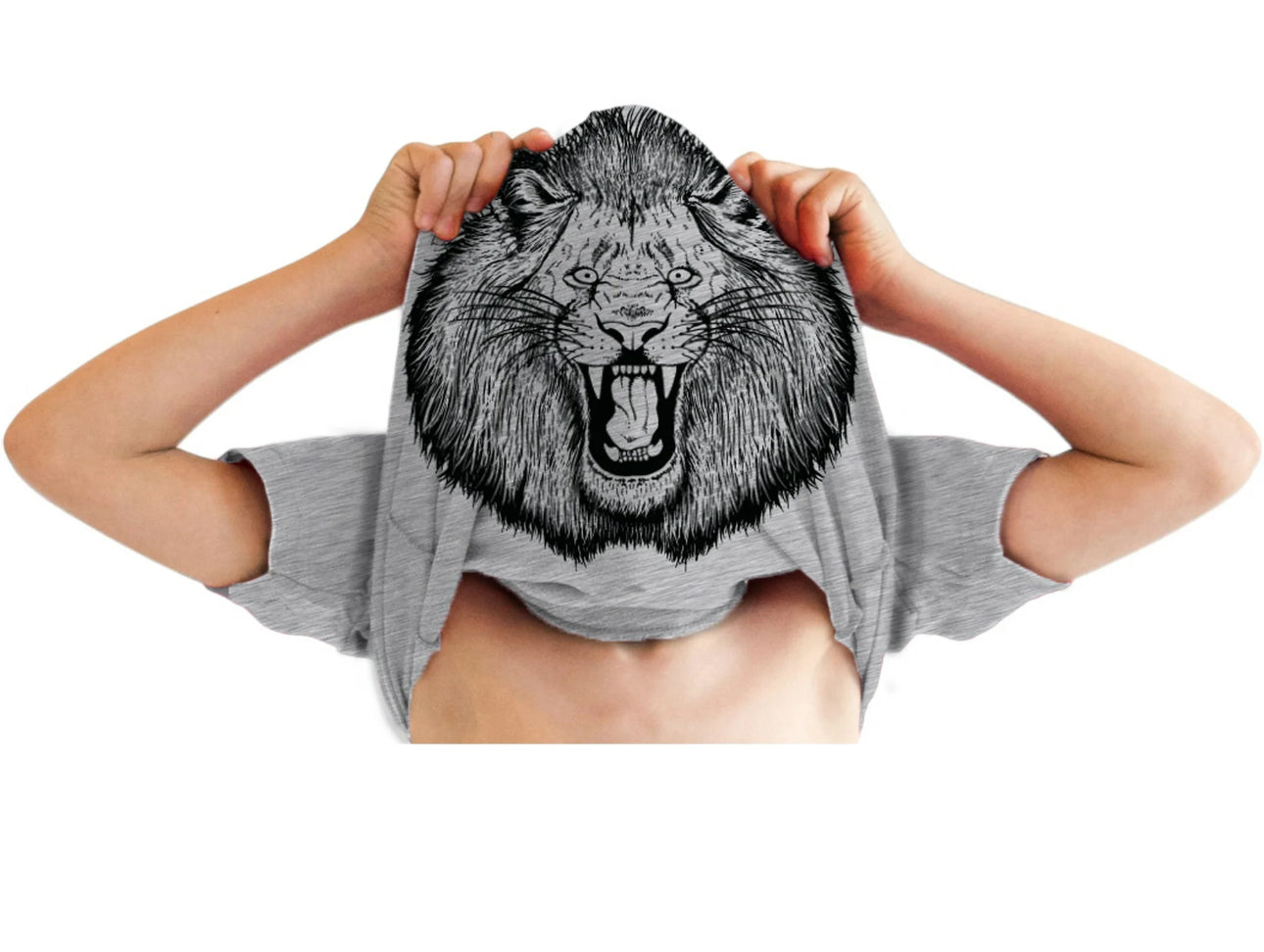 Boys Size Youth Small (Fits 7-8) Ask Me About My Roar TShirt - Very Good Used Condition