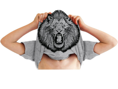 Boys Size Youth Small (Fits 7-8) Ask Me About My Roar TShirt - Very Good Used Condition