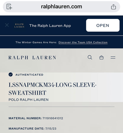 Polo Ralph Lauren Double Knit Quarter Snap Olive Pullover XLT Big Tall NWT