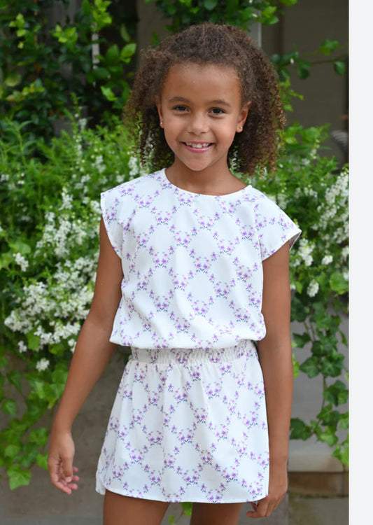 Girls Size 10 Pleat Collection Floral Vines Josie Dress - New With Tags