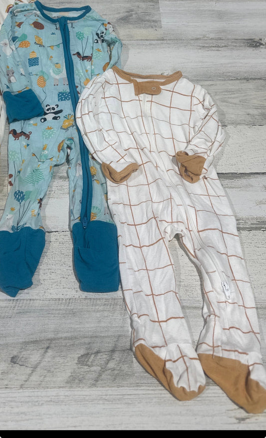 Bamboo/Modal Sleepers Size 3/6m  - Good Used Condition*