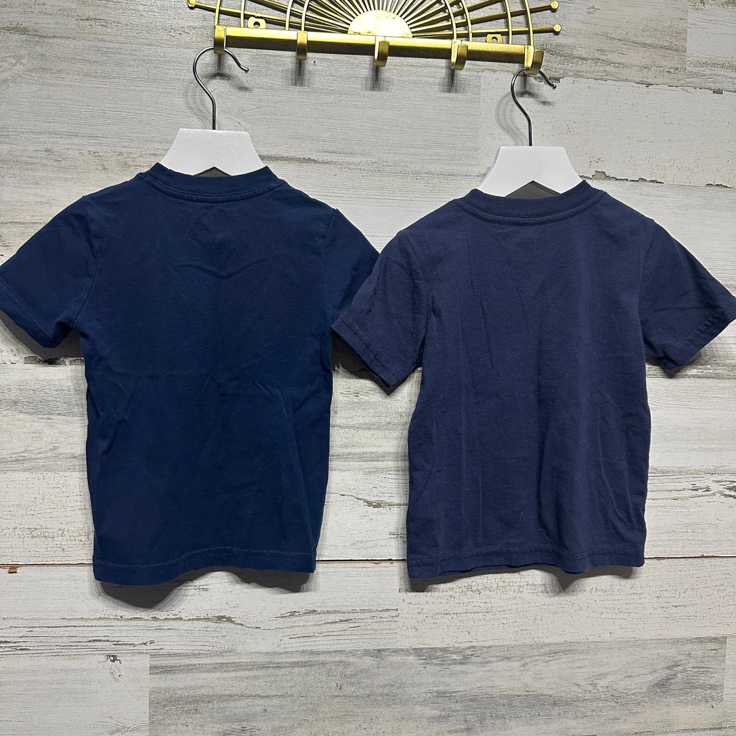 Boys Size 2t Navy Shirt Lot (2 Pieces) - Good Used Condition