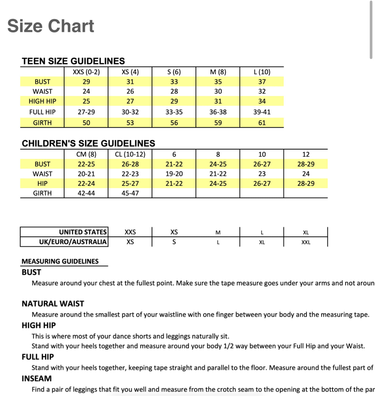 Girls Size CL (Child’s Large) Honeycut Neo Top - Very Good Used Condition