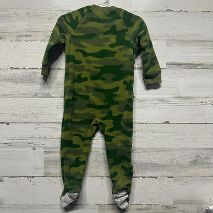 Boys Size 12m Carter’s Camo Fleece Footie - Good Used Condition*