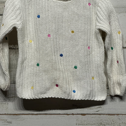 Girls Size 12-18m Young Impressions Polka Dot Sweater - Good Used Condition