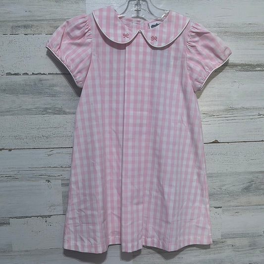 Girls Size 6x True brand pink gingham dress with bow embroidery on collar - new with tags