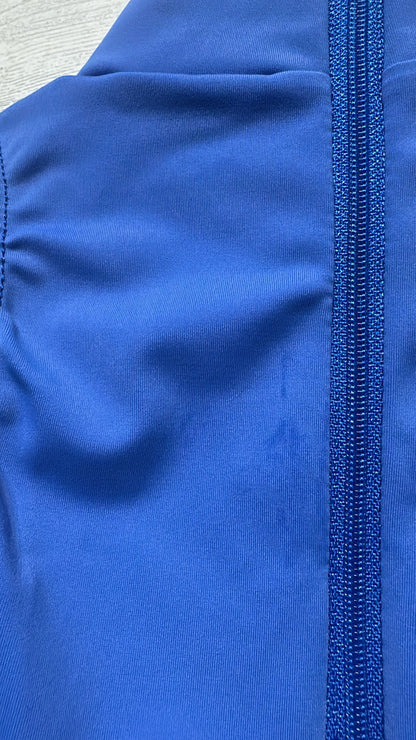 Girls Size Medium Child Balera Blue Dance Top - Play Condition*