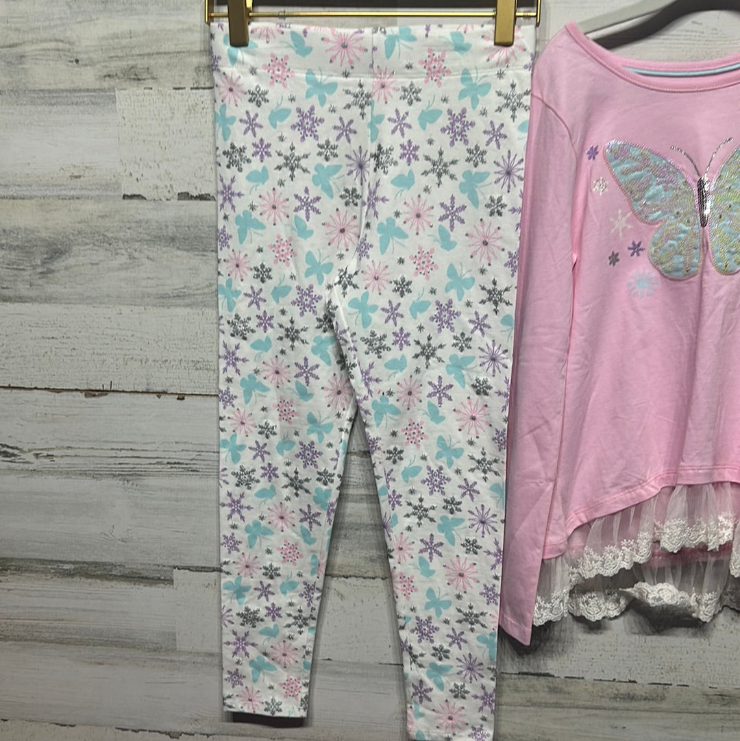 Girls Size 7/8 Cynthia Rowley Butterfly Two Piece Set - Very Good Used Condition