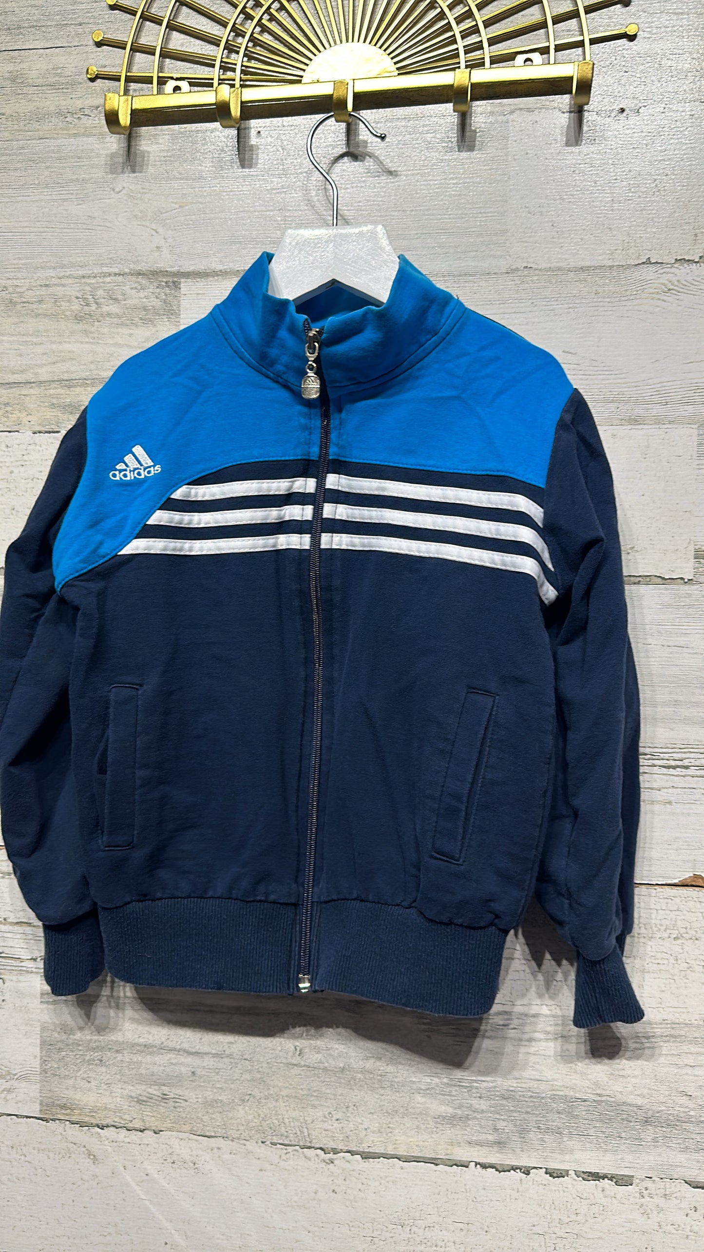 Boys Size 7 Adidas Navy Jacket - Good Used Condition