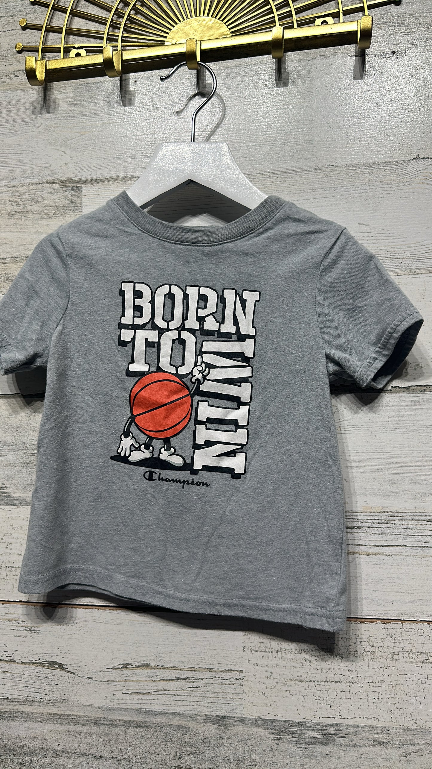 Boys Size 2t Champion Born To Win Tee - Good Used Condition