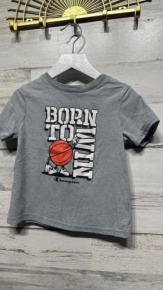 Boys Size 2t Champion Born To Win Tee - Good Used Condition