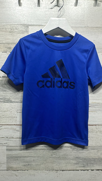 Boys Size 3t Adidas Climalite Blue Shirt - Good Used Condition