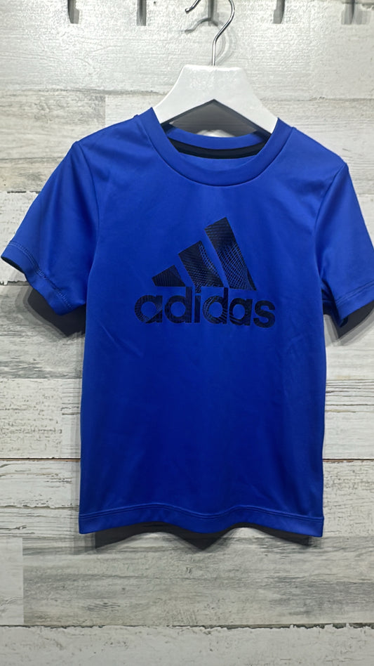 Boys Size 3t Adidas Climalite Blue Shirt - Good Used Condition