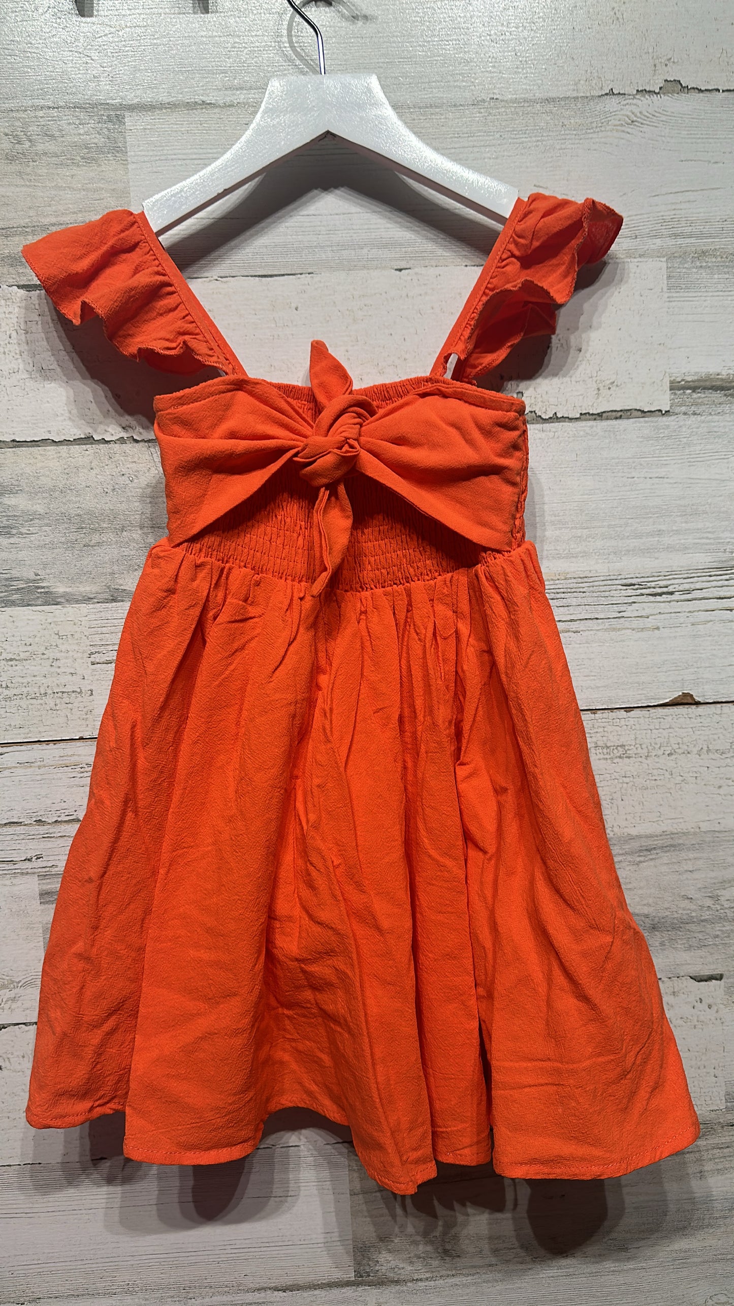 Girls Size 5 Shein Orange Dress - Good Used Condition