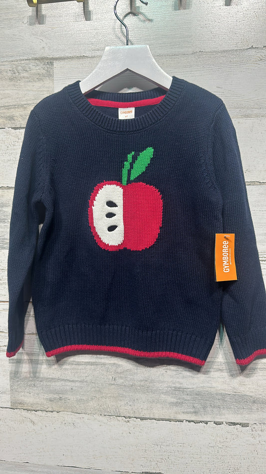 Boys Size 4t Gymboree Apple Sweater - New With Tags