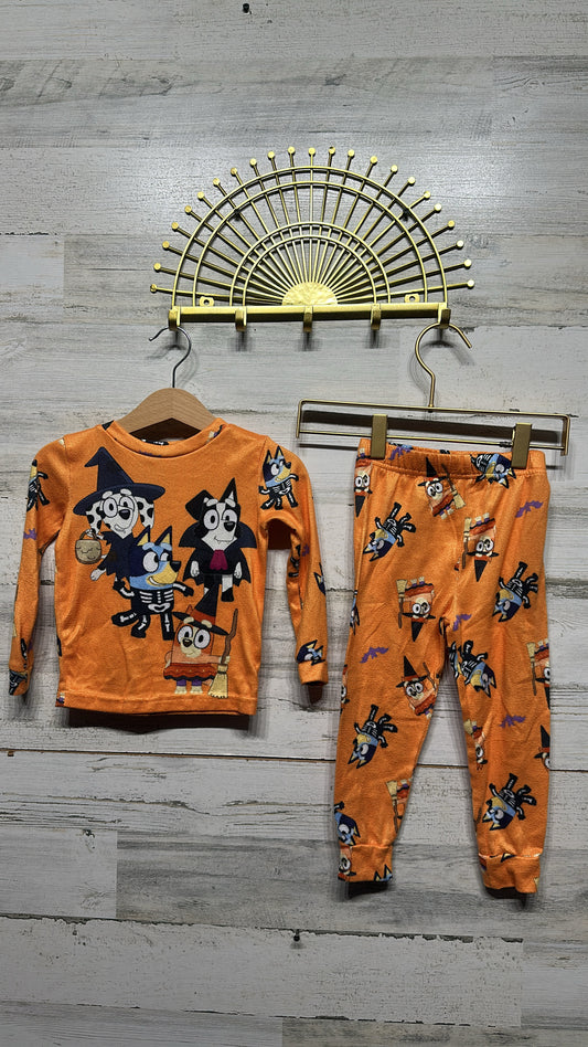 Bluey Halloween Pajama Set - Toddler Size 3t - Very Good Used Condition